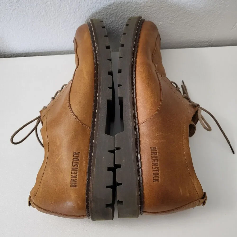 BIRKENSTOCK Timmins Oxfords Mens 11 / 44 Brown Leather Lace Up Shoes Sneakers